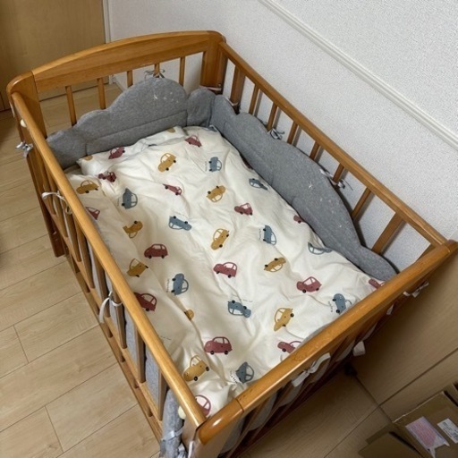 カトージ ミニベビーベッド ミニベビー布団一式 ベッドガード 抱っこ布団