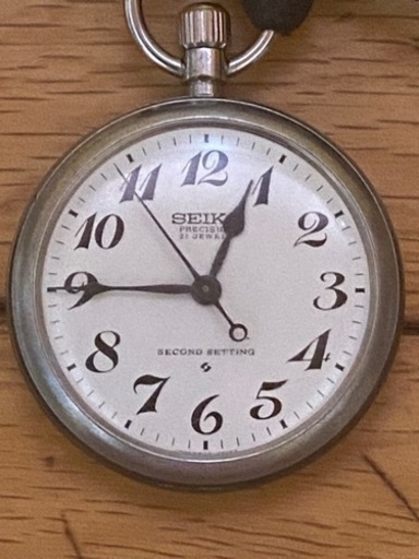 アンティーク　国鉄　懐中時計　48mm 可動品