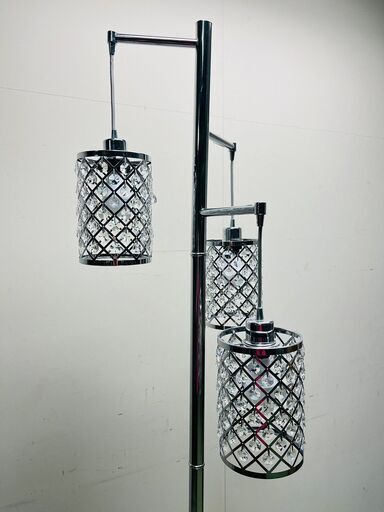 クリスタルビーズ付き【4ヶ所なし】 フロアスタンド フロアランプ 寝室