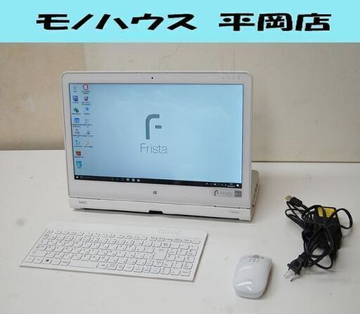 NEC 一体型デスクトップパソコン Friast HF150/C windows 10 Home 64bit Intel Celeron CPU 3215U 1.70GHz メモリ 4GB HDD 930GB タッチパネル PC  札幌市 清田区 平岡