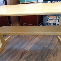 無印良品 オーク材 ダイニングテーブル サイズ（約）幅130×奥65