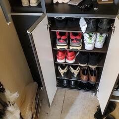 【お取引相手様決定済み】シューズクローク ミラー.収納付き下駄箱