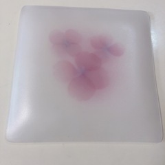 花柄皿 洋皿 インテリア 押し花 ピンク
