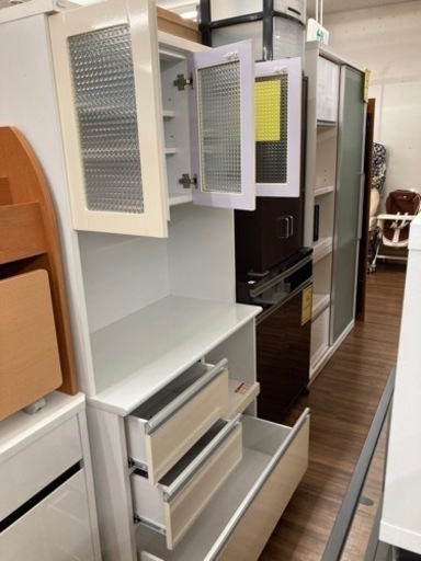 ☆ジモティ割あり☆ ニトリ レンジボード 白 H201×D43×W100