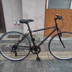 CREST[クレスト]700c シティークロスバイク 7speed/ブラック