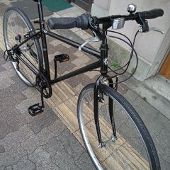 CREST[クレスト]700c シティークロスバイク 7speed/ブラック
