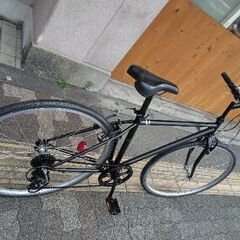 CREST[クレスト]700c シティークロスバイク 7speed/ブラック