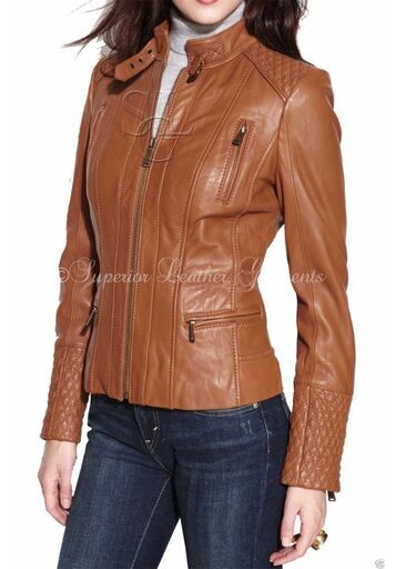 羊革・キルティングショルダーの羊革ジャケット Sheep Leather Jacket Quilted Shoulder16990