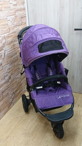 AirBuggy エアバギー COCO 3輪ベビーカー 3輪バギー 紫 パープル★近隣配送無料 買取帝国 朝霞店 ヤ出