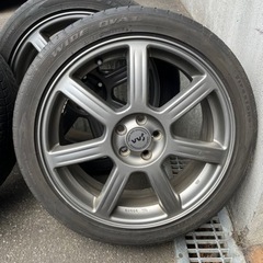 215/45R18　PCD100　5穴　夏タイヤ付きです