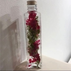 赤いお花のハーバリウム