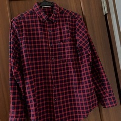 長袖チェックシャツ(メンズ)赤×黒／アーバンリサーチ