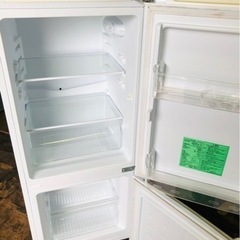 配送可能　2021年　YAMADASELECT(ヤマダセレクト)　YRZ-C12H1　2ドア冷凍冷蔵庫　(117L・右開き)　ホワイト