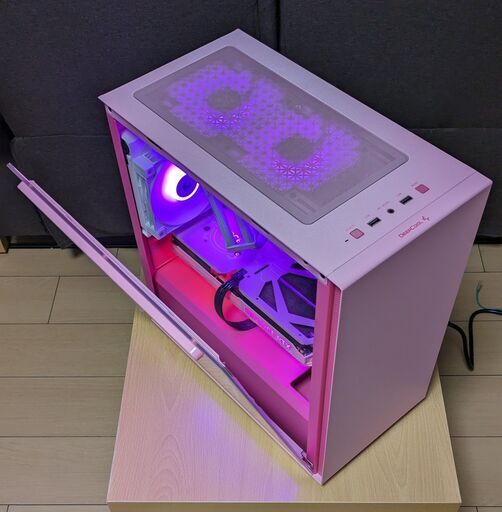 （県内で現金払いなら5000円引き）RTX4070＆5800X3D搭載　ピンクカラーがオシャレなゲーミングPC 県内で現金払いなら5000円引き）RTX4070＆5800X3D搭載 ピンクカラーが