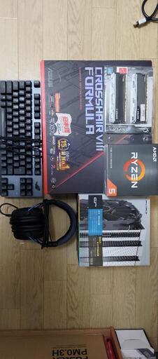 マザーボード,RYZEN,cpuクーラー,メモリ,キーボード,ヘッドフォン セット