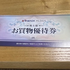 ヤマダ電機　株主優待券４枚