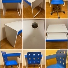 【取引中】IKEA 学習机と椅子セット