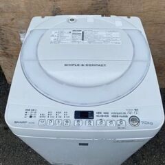 福岡市内配送無料　SHARP 全自動洗濯機 ES-G7E3-KW...