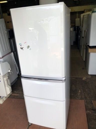 福岡市内配送無料　三菱電機 MITSUBISHI ELECTRIC MR-C34W-W [冷蔵庫（335L・右開き） ピュアホワイト]