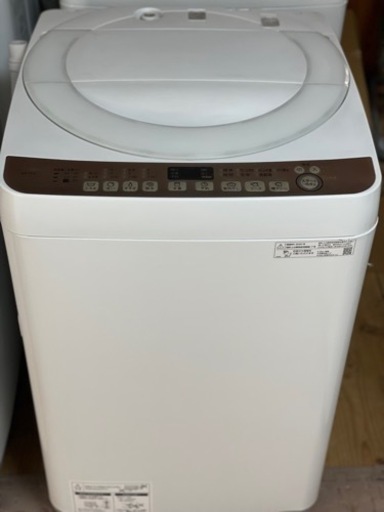 送料・設置込み　洗濯機　7kg SHARP 2020年