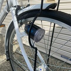 新品★未使用　ママチャリ　オートライト　 26インチ　シマノ製6段変速　パールホワイト③