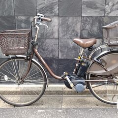 電動自転車　Panasonic　ビビDX　BE-ELD632T　NKJ069Z　 NKY536B02 　12Ah　バッテリー容量５点灯　リアバスケット付