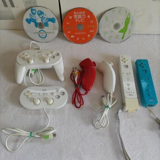 任天堂 Wii本体 ソフト、コントローラー6本セット - Wii 