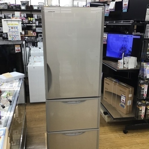 #H-72【ご来店頂ける方限定】HITACHIの3ドア冷凍冷蔵庫です