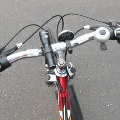 マウンテンバイク LUXUOUS 26インチ 赤 3×6 サスペンション 自転車 
