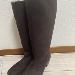 女性用スエード素材ブーツ24cm