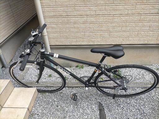 クロスバイク　アサヒサイクル　27インチ　自転車　艶消しブラック（純正色）
