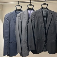 【ビジネススーツ3色セット】黒・グレー・紺