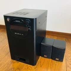 ONKYO DHT-SR1 アンプ内蔵サブウーファー&リアスピーカー