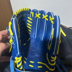 【C-741】ローリングス 軟式グローブ 中古 激安 又吉克樹モデル ピッチャー用 ブルーカラー