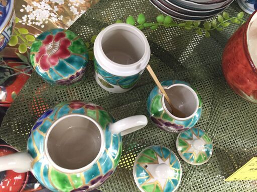 ジモティ来店特価！！】新品！！椿 汁次 清水焼セット J-0895 - コップ、グラス