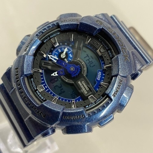 CASIO G-SHOCK ジーショック デジアナ腕時計 GA−110NM レアカラー ブルーメタリック