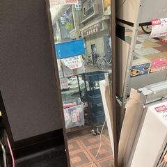 ☆中古￥1,500！鏡　家具　幅38㎝ｘ奥行2㎝ｘ高さ148㎝　...