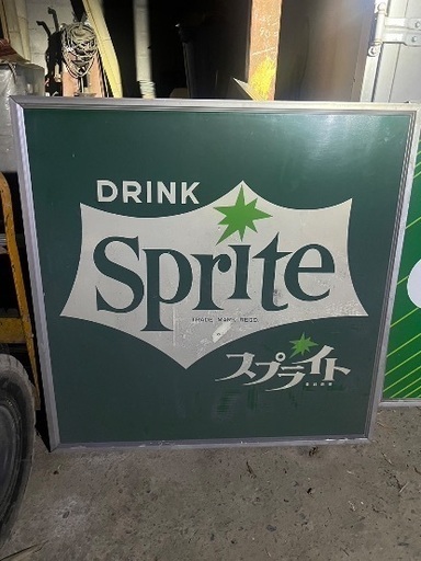 ホーロー看板スプライト　90✖️90