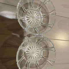 ガラス皿　2個セット