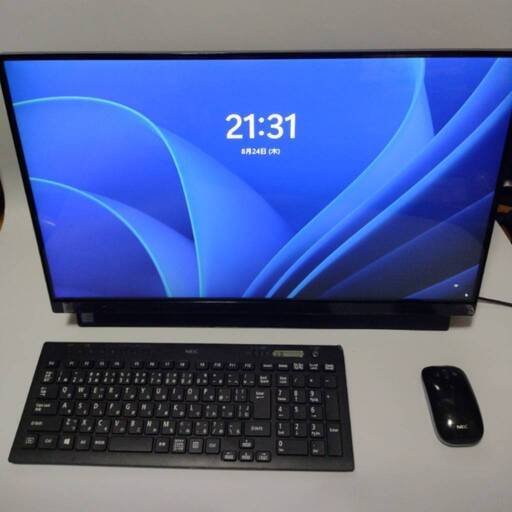 2019年発売　NEC　高性能8世代Core i7 SSD256G+HDD1T搭載　メモリ16G CD/DVD　webカメラ内蔵　大画面23.8インチ一体型　専用ワイアレスマウス/キーボード　 Wifi対応　#16035A9