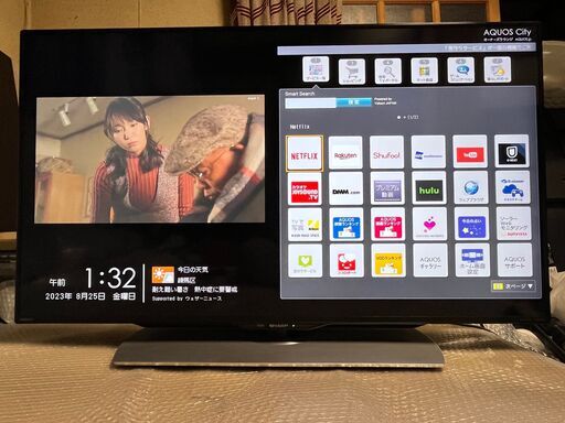 売約済］シャープ 4K アクオス LC-40U40 2017年製 YouTube対応 #4 程度良好