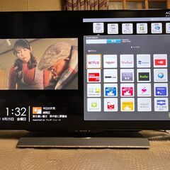 売約済］シャープ 4K アクオス LC-40U40 2017年製 YouTube対応 #4 程度良好