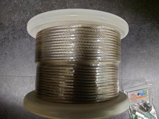 ステンレスワイヤーロープ　3mm×100m
