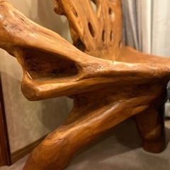 一本木の椅子(2脚)バラ売り不可 ※取りに来ていただける方希望