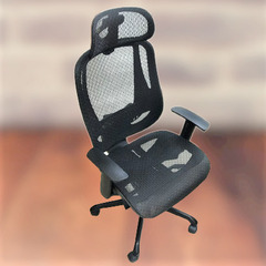 オフィスチェア ハイバック ワークチェア クエト ブラック リユース品 