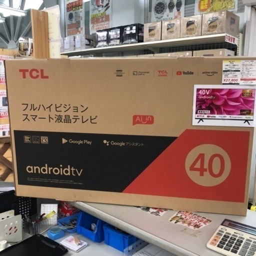 未開封品　TCL　40型フルハイビジョン スマートテレビ(Android TV)　【リサイクルマート下関店】