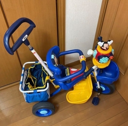ides ポップンカーゴ　三輪車　ミッキー
