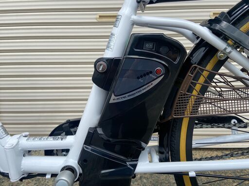 美品★　電動アシスト自転車 折り畳み式 26インチ 型式認定取得  ホワイト