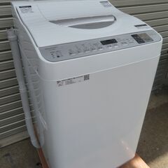 27 【愛知店舗・清掃済】 シャープ　5.5㎏  全自動洗濯機 ...