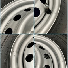 「商談中」❺新品ヨコハマタイヤ4本と中古テッチンホイールとナット付